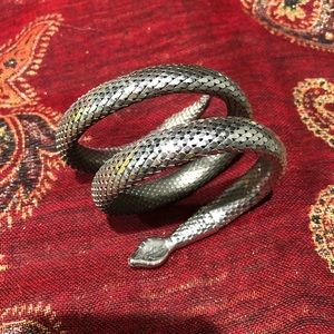 Vintage Whiting and Davis Silver serpent bracelet